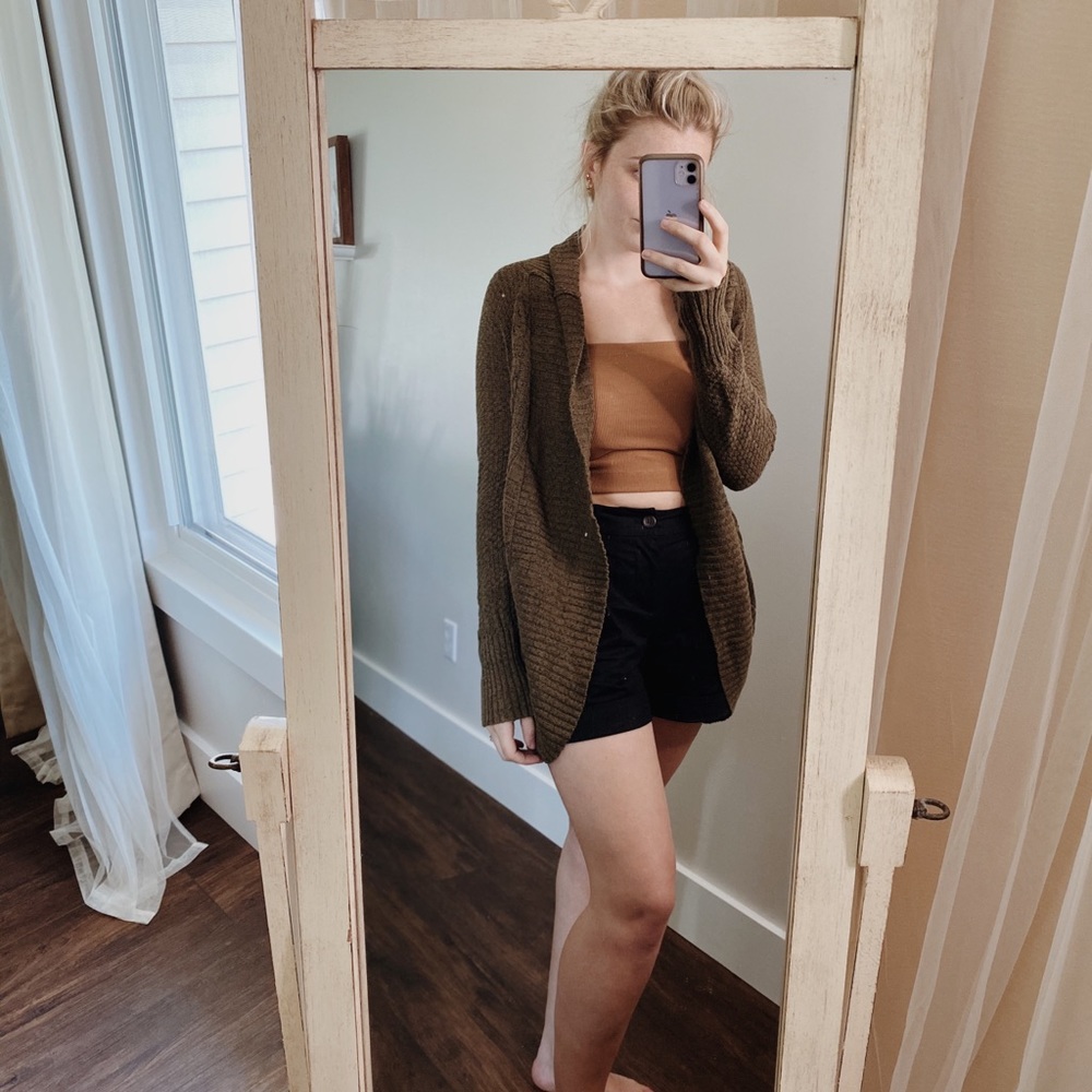 Knitted Green Cardigan